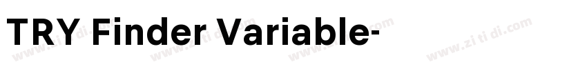 TRY Finder Variable字体转换 TRY Finder Variable字体转换